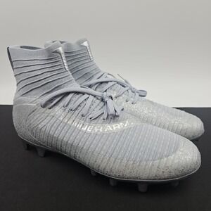 Under Armour UA Highlight 2 MC Knit Silver Football‎ Cleats Size 11 3027304-099
